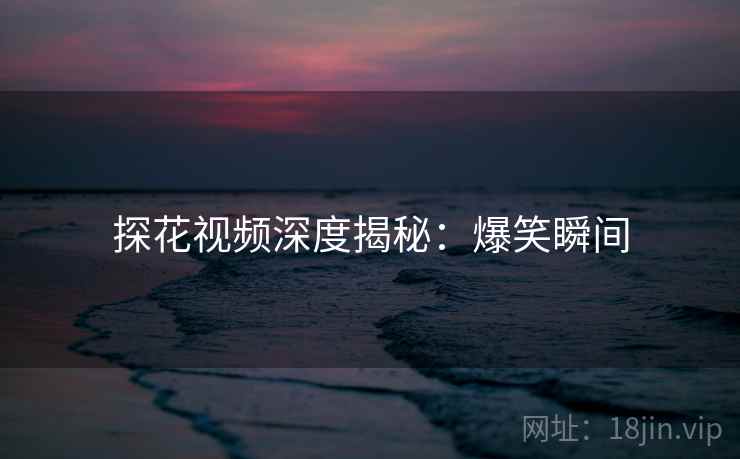 探花视频深度揭秘：爆笑瞬间