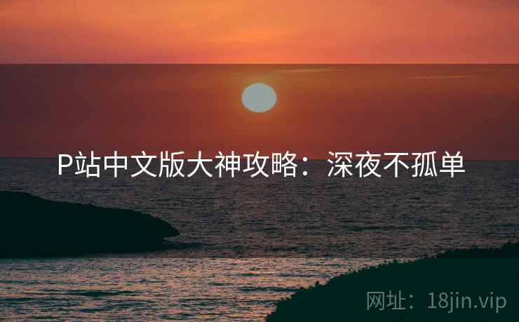P站中文版大神攻略：深夜不孤单
