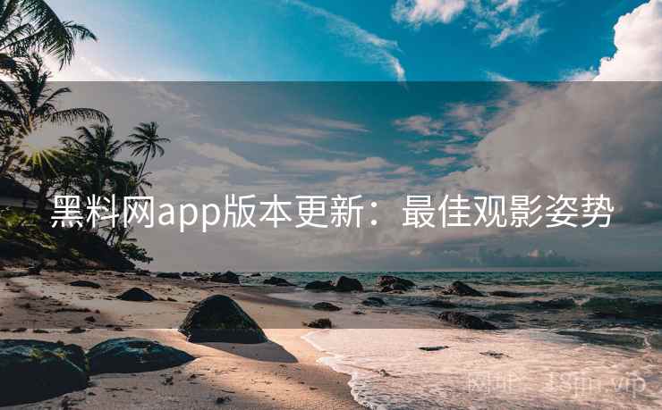 黑料网app版本更新：最佳观影姿势