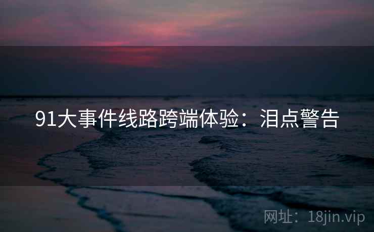 91大事件线路跨端体验:泪点警告 91大事件线路跨端体验:泪点警告
